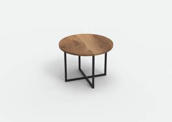ALMACH - OKRĄGŁY STOLIK KAWOWY 60 CM Dąb Płyta Laminowana