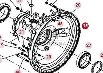 Valtra S274 S294 S324 S394 Fendt S927 S930 S933 S939 Obudowa Zwolnicy Obud…