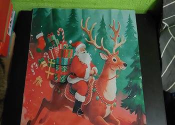 Obrus serweta z motywem świątecznym 40x70.