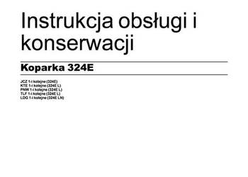 Caterpillar 324E koparka gąsienicowa DTR instrukcja obsługi
