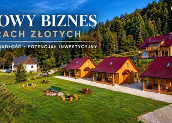 Posiadłość z bali z 3 domkami i gotowym biznesem