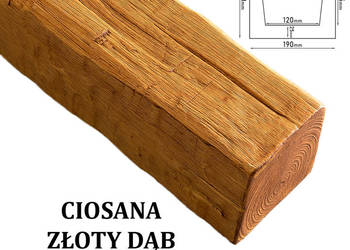 Belka Rustykalna Ciosana 19x17 cm ZŁOTY DĄB