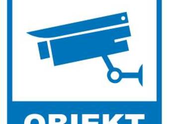 Naklejka obiekt monitorowany 150x100mm