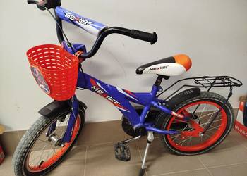 Rowerek Maxller 16'' z rączką i kółkami bocznymi
