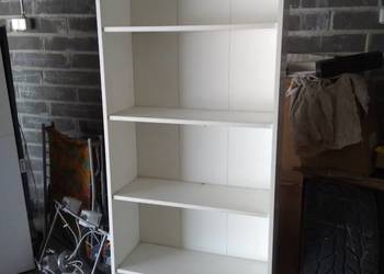 Szafka stojąca 5 półek, biała, wysok. 176 cm