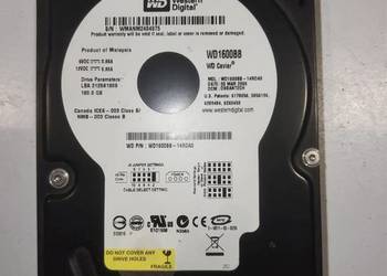 Dysk WD 160Gb WD1600BB 7200Rpm 2Mb ATA 3,5''