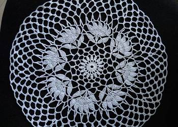 Serwetka szydełkowa do koszyczka wielkanocnego rękodzieło