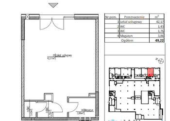 Wynajem lokalu Warszawa Jagiellońska 49.2m2 Wynajem lokalu Warszawa Jagiellońska 49.2m2