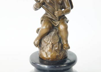 Figura z brązu grający amor putto rzeźba 4