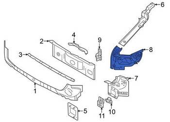 VOLVO C40 slupek tył obudowa lampy lewy OE 31322693
