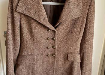 Nowy brązowy żakiet wełniany H&M jodełka M