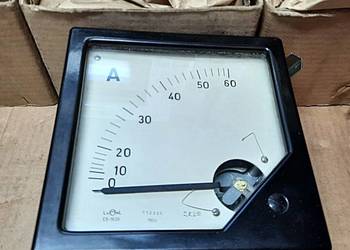 Amperomierz za tablicowy 0-60 A Lumel  - 1963 r.