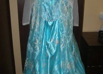 Strój kostium przebranie ELSA KRAINA LODU FROZEN 8-9 lat 128-134cm na kole