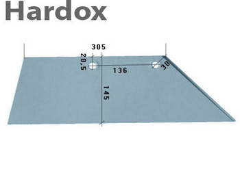 Lemiesz 18” 300ha! HARDOX 3352030/P SB45R do pługa LEMKEN