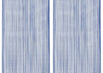 vidaXL Zasłony sznurkowe, 2 sztuki, 100 x 250 cm, niebieskie(SKU:132406)
