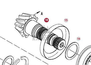 Valtra S274 S294 S324 S394 Fendt S927 S930 S939 Wałek Zębaty Mechanizmu Ró…