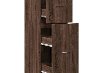 Szafka apteczna brązowy dąb 40x41x118 cm WM-855202