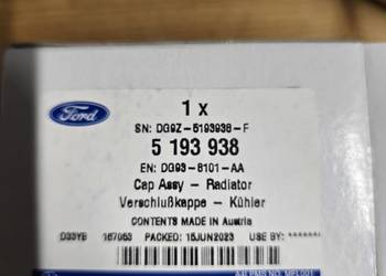 Korek zbioniczka wyrownawczego Ford DG93-8101AA