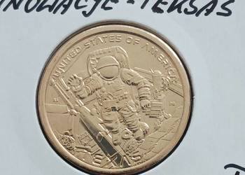 1 Dolar USA 2025 r.- Teksas - Kosmonauta - innowacje - men. "D"