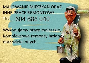 Usługi remontowe, wykończenia wnętrz.