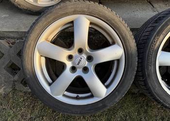 Koła zimowe 5x112 R17 Rial 7,5J ET38 70mm stan BDB 205/50 Hankook 21r. 6/7m