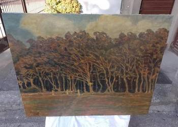 obraz olejny Mikołaj Wołkowycki 1978 Jesienne konfrontacje 92x72cm