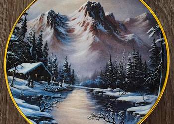 Spokojna samotność - talerz kolekcjonerski - Franklin Mint , stan Idealny