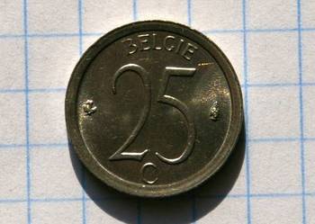 25 CENTYMÓW 1974 ROK - BELGIA