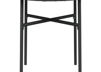 Stolik herbaciany czarny 45 cm polirattan WM-317174