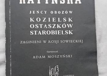 Adam Moszyński. Lista katyńska. Omnipress, 1989 r. Wydanie polskie I.