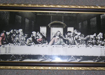 obraz vintage reprodukcja PRL Ostatnia wieczerza_Dd