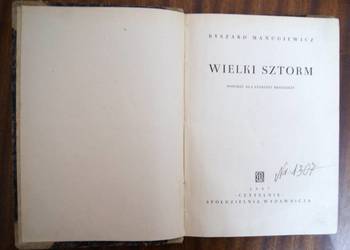 Ryszard Manugiewicz - Wielki sztorm - 1947