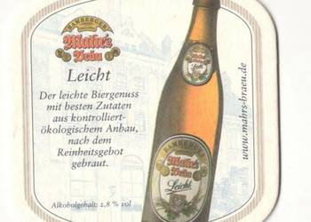 Mahrs  - podstawka do piwa.Nr. 1.