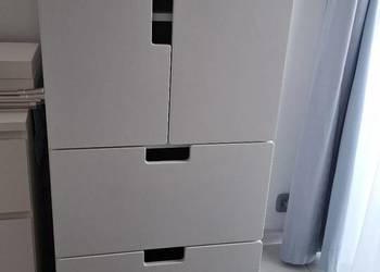 Szafa, IKEA Stuva Malad, biała, 128x60x50 cm + dodatkowe 3 szuflady