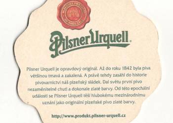 Pilsner Urquell - podstawka do piwa. Nr. 40.