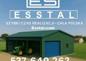 HALA OTWARTA + Brama |Garaż Blaszany | Konstrukcja | Wiata - ESSTAL-