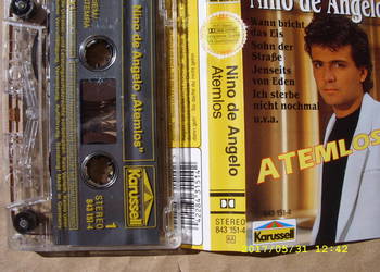 + POP, kaseta; NINO DE ANGELO--ATEMLOS .