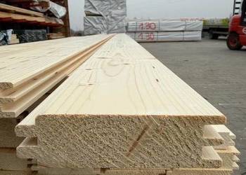 Deska elewacyjna drewniana świerkowa KL. C 40x146mm Profil Block