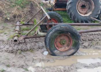 Wózek do bron waga bark łódka brony