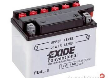 Akumulator motocyklowy 12V 4Ah 50A EXIDE EB4L-B YB4L-B