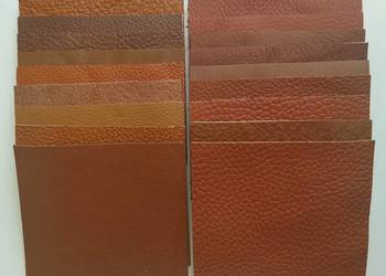 Skóra Kwadrat 10 x 10 cm (20 sztuk) Licowa Włoska Brązowy