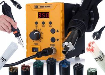 Stacja Lutownicza 858D Ultra 700W – 9 Spoiw do Plastiku | 100-500°C