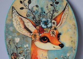 Ozdobna zawieszka decoupage