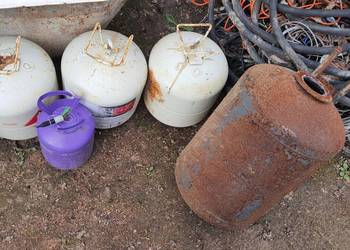 Bojler zbiornik butla metalowe bęben palenisko