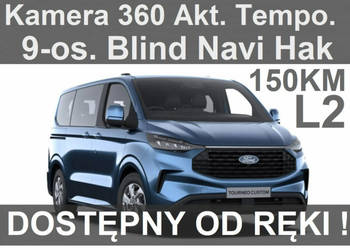 Ford Transit Custom Kombi L2 Trend 150KM Kamera 360 Full Led Dost.od ręki …
