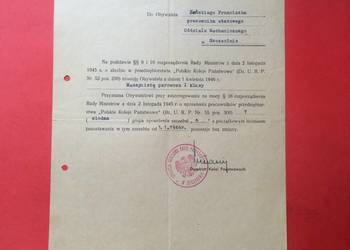 ( 774 ) Pismo o mianowaniu na maszynistę parowozu Łoński ( 774 ) Pismo o mianowaniu na maszynistę parowozu Łoński