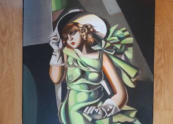 Tamara Łempicka - Kobieta w kapeluszu obraz interpretacja