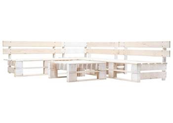 vidaXL 4-cz. zestaw ogrodowy, palety z drewna(SKU:277387）