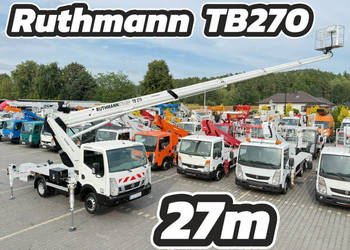 Nissan Cabstar Podnośnik Koszowy 27m RUTHMANN TB 270 Zwyżka UDT Wumag GSR …
