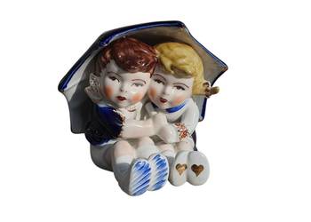 Stara figurka dzieci Bytomska Manufaktura Porcelany Janiny Dikolenko